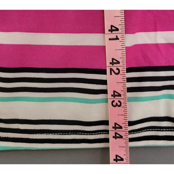 Bobbie Brooks Maxi Dress Womens Medium Striped Soft Pink Blue Sleeveless New - Picture 8 of 11